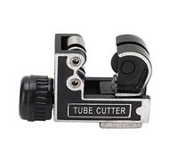 Coupe-tube Mini Type C Acier Inoxydable Outil Tuyau Coupe Nette | Corps Acier Inoxydable Format Compact Vis Avance Molette Réglage Roue Travaux Plomberie Espace Étroit Prise Confortable
