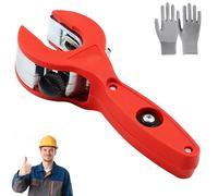 Coupe-Tubes à Cliquet, Coupe-Tubes Professionnel Pour Acier Inoxydable 6-29 Mm, Utilisation à Une Main, SéCurité RenforcéE Et Conception Ergonomique (Rouge : 8-29 mm)