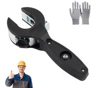 Coupe-Tubes à Cliquet, Coupe-Tubes Professionnel Pour Acier Inoxydable 6-29 Mm, Utilisation à Une Main, SéCurité RenforcéE Et Conception Ergonomique (Noir : 8-29 mm)