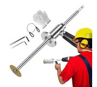 Coupe-tubes en PVC pour intérieur - Réglable pour coupes intérieures dans des tuyaux en PVC - Outil professionnel de 4 cm à 20 cm pour couper le verre, le marbre, le jade et dans les tubes et tuyaux