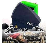 Coupe-tuyau électrique automatique, machine de découpe précise pour tuyaux de 15 à 220 mm/75 à 400 mm de diamètre, fixation de rail de précision, lame en acier 93HRA, housse de protection réglable