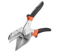 Coupe Tuyau en Plastique Cisaille à onglet multi-angles for couper du bois tendre, du plastique, du caoutchouc, des fils en PVC, des ciseaux à angle réglable en degrés(Black)