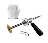 Coupe-tuyau intérieur en PVC - Profondeur de coupe réglable - Outil de réparation de plomberie - Outil de coupe de tuyau interne - Guide amovible - Coupe-tuyau