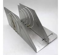 Coupe-tuyau pour isolation en caoutchouc à 45° et tuyaux en mousse, outil de coupe en acier inoxydable avec taille réglable de 60 à 90 mm, dispositif de marquage d'angle pour conduits (B)