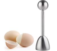 Coupe-Œuf à la Coque,en Acier Inoxydable Ouvre-Œuf | avec Mécanisme à Ressort pour Œufs Durs & Mous, Outil de Casse Coquille Précis pour Petit Déjeuner