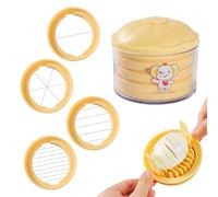 Coupe-œufs bouillis | Coupe-champignons avec 4 fonctions | Hachoir manuel pour salade, cuisine, pommes de terre, fromage, raisins, oignons