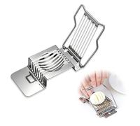 Coupe-œufs en Acier Inoxydable, Coupe oeuf à la coque Toqueur à Oeufs, Egg Cutter Slicer Tranches avec Fils Métalliques, Tranchisseuse Ouvre Oeuf pour Oufs Cuits Champignons Salades Fraises Tomate