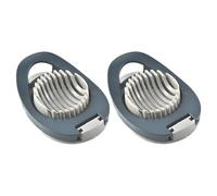 Coupe-œufs manuel, 2 coupe-œufs multifonctionnel avec fil en acier inoxydable, séparateur d'œufs pour œufs ronds et ovales, ustensile de cuisine pour couper les œufs et les fruits tendres