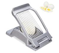 Coupe-œufs, Oeuf Trancheuse Cutter en Acier Inoxydable, Multifonctionnel Trancheuse Manuelle pour Œufs Durs pour Trancher Fraise Kiwi Bananes Fromage Champignons Salades