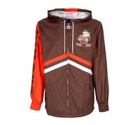 Coupe-vent a fermeture eclair complete Nfl Undeniable Clebro pour hommes BROWN M