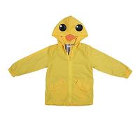 Coupe Vent Blouson Bébé Veste Imperméable Enfants Bébé Cape de Pluie Motif Canard Dessin Animé Mignon Manteau Imperméable avec Capuche Raincoat(110)