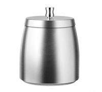 Coupe-vent, cendrier de table en acier inoxydable avec axe intérieur amovible pour un nettoyage facile, base antidérapante pour une utilisation en extérieur et intérieur dans les bureaux, bars, cafés