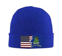 Coupe-Vent Chapeau Hiver Drapeau américain et Drapeau de l'Alabama à l'envers, Style déchiré Tricoté Chapeau Bonnet de Montre à Revers pour Femme,Automne,Les Garçons