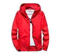 Coupe Vent Femme Impermeable Veste Coupe Vent De Pluie Avec Capuche Légère Séchage Rapide Couleur Unie Léger Manteau de Pluie Sport Montagne Fermeture éclair Fine Respirant Veste Pour Les Voyages
