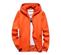Coupe Vent Femme Impermeable Veste Coupe Vent De Pluie Avec Capuche Légère Séchage Rapide Couleur Unie Léger Manteau de Pluie Sport Montagne Fermeture éclair Fine Respirant Veste Pour Les Voyages