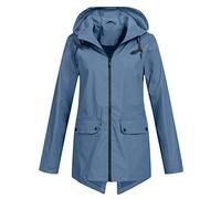 Coupe Vent Femme Pliable Beige Blouson Veste de Pluie Ciré Legere Imperméable Parka Cape Mi Saison Grande Taille Manteau Zip Anti-Pluie Trench Coat Raincoat Vêtements