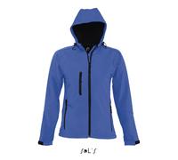 Sol’S Replay - Softshell Femme à Capuche - Veste zippée à Manches Longues imperméable et Respirante - Royal - S