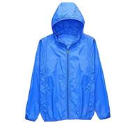 Coupe Vent Homme Imperméable Pliable, Imperméable Homme Grande Taille Couleur Unie Coupe-Vent Ciré Trench Protection Solaire Trenchs Légère Veste Mi Saison Vestes Outdoor Manteau Anti Pluie Tops