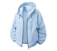 Coupe Vent Homme Respirante Hiver Jacket Chaud Grande Taille Zippée Veste Pluie Veste Randonnée Impermeable Blouson Legere Sport Veste de Pluie Manteau Running Parka