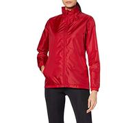 Coupe-Vent Imperméable à Capuche Intégrée pour Femme, Taille M, Rouge