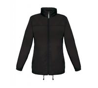 Coupe vent imperméable femme - B&C - JW902 - Taffeta nylon - Capuche avec cordon - Poches élastiquées