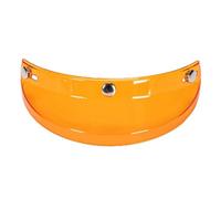 Coupe-vent rétro de qualité supérieure avec anti-buée, anti-rayures pour casques ouverts, design universel, polycarbonate renforcé, Orange, Taille unique