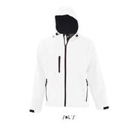 Coupe-vent - Sol's - Replay - Blanc - Homme - Softshell avec capuche et poches zippées XXL
