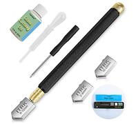 Coupe-verre 2 mm-20 mm, outil de coupe de verre avec huile de coupe de verre, style crayon, pointe en carbure pour miroir/carreaux/mosaïque.