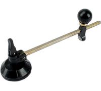 Coupe-verre circulaire réglable 6-40 cm avec échelle graduée & ventouse - design boussole pour une découpe précise