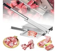 Coupe-viande et os manuel - Trancheuse de côtes de poulet robuste avec couteau de 40,6 cm pour bœuf, chèvre, porc et poisson - Idéal pour les cuisines commerciales