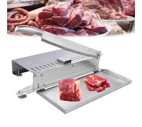 Coupe-viande manuel pour usage domestique et commercial - Hachoir à os et côtes en acier inoxydable - Trancheuse alimentaire polyvalente pour agneau, porc, bœuf, poisson et légumes