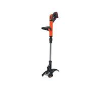 BLACK+DECKER Coupe-Bordures Electrique Sans Fil 18V STC1820EPC-QW avec Batterie 2 Ah 2 Vitesses Tete Pivotante 180°