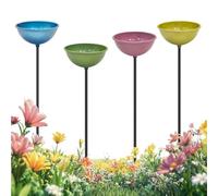 Coupelle à Abeilles pour Jardin,Bain à Papillons en Métal de 4 Pièces | Coupelles d'Abreuvement pour Abeilles | pour L'Extérieur Cour Arrière Jardin Terrasse Maison Oiseaux Pelouse Balcon en Bois