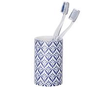 Coupelle à brosse à dents en céramique, récipient de salle de bain LORCA avec motif grec - WENKO