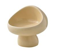 Coupelle à clés for Table d'entrée, Rangement for Bonbons en métal, décoration d'intérieur, for Bureau - Blanc Lait(Milky Yellow)