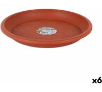 Coupelle à pot dem carrés marron 32 cm (6 pièces)