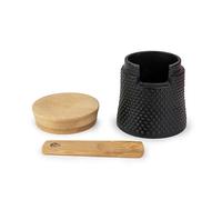Coupelle à sel 7 cm avec cuillère en bambou Bali en fonte Peugeot