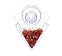 Coupelle Alimentaire pour Aquarium Plateau Conique Transparent en Acrylique
