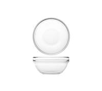 Coupelle Arc En Verre Trempé Modèle Empilable Avec Dimensions De 12 Cm