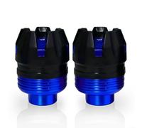 Coupelle de Protection Fourche pour avant pour moto Aluminium(Blue)
