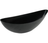 Coupelle décorative noire Bateau à plantes Vase plastique 38,5x12,5x13cm