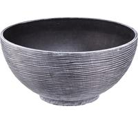Coupelle décorative ronde Jardinière Moderne Gris Noir Design Ø40cm H19,5cm - Multifonctionnel pour intérieur & extérieur