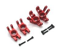 Coupelle Direction RC pour Arrma 1/18 pour Granite pour Typhon Quake pour Gorgon pour Grom 1/16 Coupe Volant Arrière Métal Siège Pièces Détachées Voitures Télécommandées(Red)