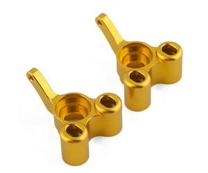 Coupelle Direction RC pour HSP 94155 94166 pour Nitro 1/10 Aluminium pour Porte-moyeu Arrière Direction (Gauche/Droite) Accessoires Voitures Télécommandées(Gold,06044)