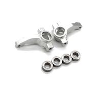 Coupelle Direction RC pour Tamiya pour Fighter pour Nxgen DT04 58741 Électrique 1/10 Coupe Direction Métal Accessoire Voiture Télécommandée(Silver)