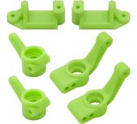 Coupelle Direction RC Pour Traxxas 2 Roues Motrices Pour Slash Pour Stampede Pour Rustler 1/10 Blocs Direction Avant Et Supports D'essieu Arrière Pièces Détachées Voitures(Green)