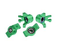 Coupelle Direction RC pour Traxxas pour Mini pour Maxx pour Xrt pour Slash pour Rallye Gpm 7075 Blocs Direction Avant Alliage Moyeux Arrière Grand Roulement Pièces Voiture RC(Green)