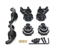 Coupelle Direction Rc Pour Traxxas Pour TRX4 Pour TRX6 1/10 4WD HB R1001 R1002 R1003 Coupelle De Direction D'essieu Avant En Métal C Pour Siège Et Accessoires Voiture Rc Remplacement(Black)