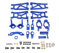 Coupelle Direction RC pour ZD DBX-10 1/10 Amélioration Métal Kit 6 Pièces Bras Oscillant Et Coupelle Direction Voiture RC Course Réparation Conversion Pièces Et Accessoires(Blue)