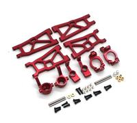 Coupelle Direction RC Pour ZD DBX-10 1/10 Métal Pour Bras Oscillant Coupelle De Direction Ensemble 5 Pièces RC Télécommande Voiture Pour Et Accessoires De Course Mise À Niveau Remplacement(Red)